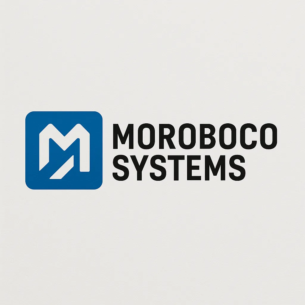 Moroboco Systems logo: a blue square with a stylised white M beside the words Moroboco Systems